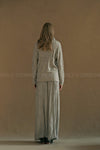 MUTEDANCE cashmere skirt MD23FW89 light gray PM95